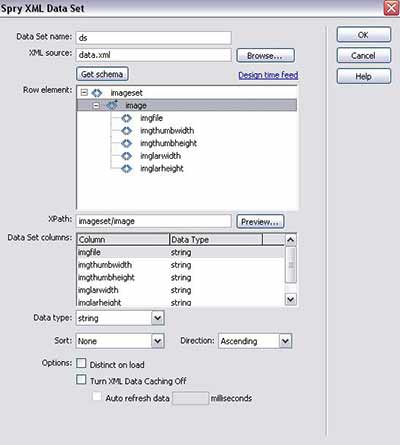 Spry XML Data